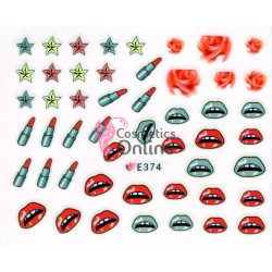 Stickere 3D pentru unghii cod E374